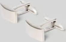 Lindenmann Manchetknoop in cadeauset model 'Quadrat'