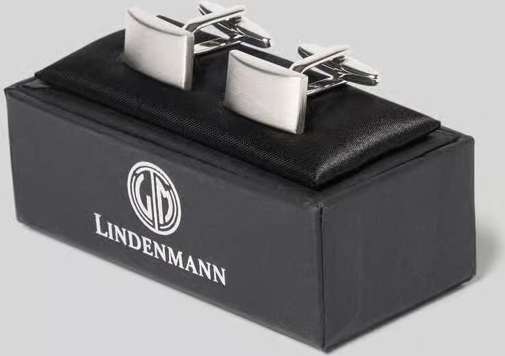 Lindenmann Manchetknoop in cadeauset model 'Quadrat'