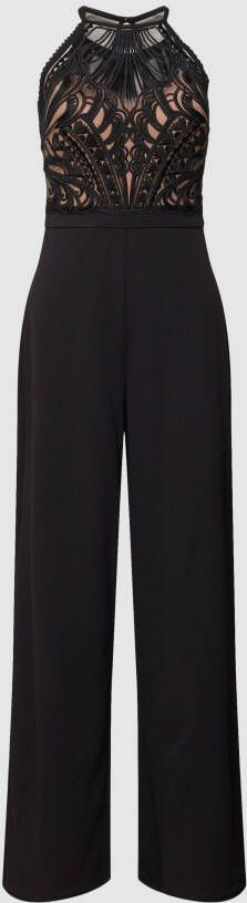 Lipsy Wide leg jumpsuit met semi-transparante look