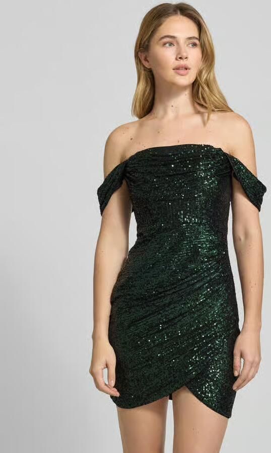 Lipsy Cocktailjurk in off shoulder-look - Foto 3