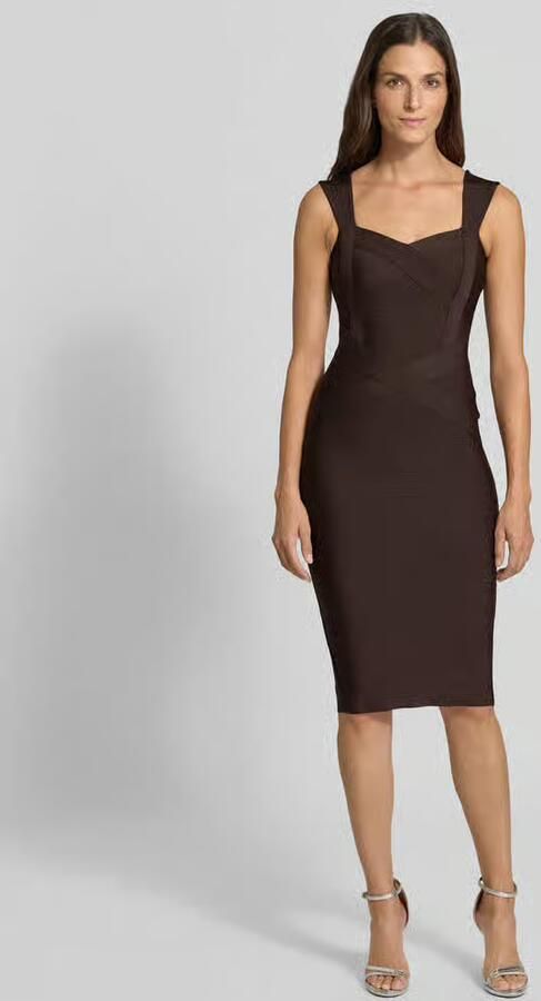 Lipsy slim fit jurk in mouwloos design - Foto 4