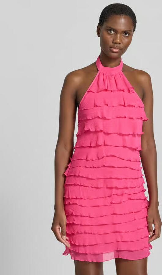 Lipsy Halter-cocktailjurk in laagjeslook - Foto 3