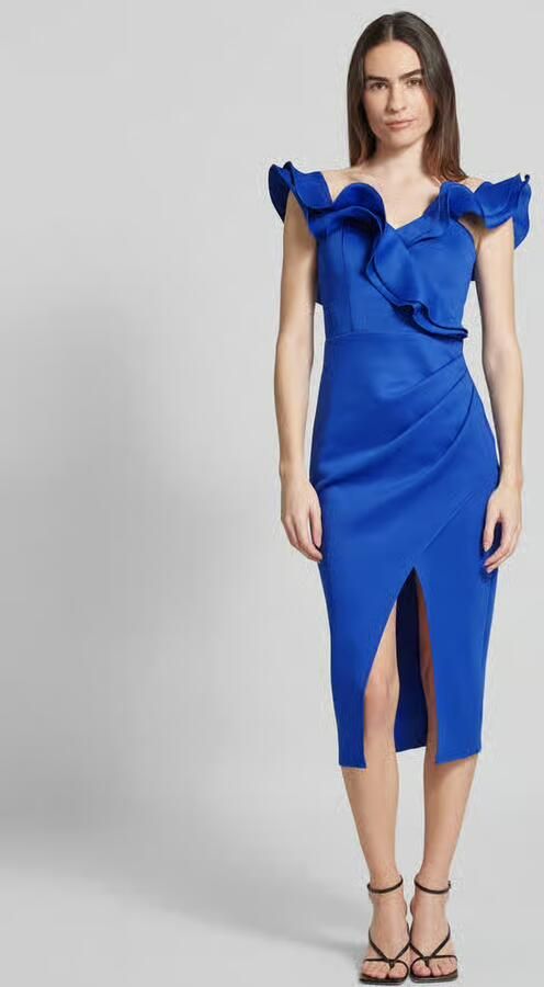 Lipsy Knielange cocktailjurk met loopsplit - Foto 2