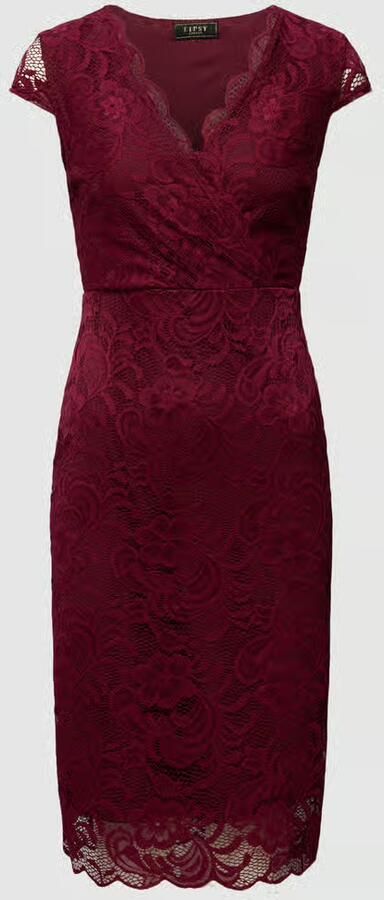 Lipsy Knielange cocktailjurk van kant - Foto 2