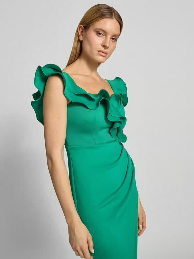 Lipsy Cocktailjurk met volantgarnering - Foto 2