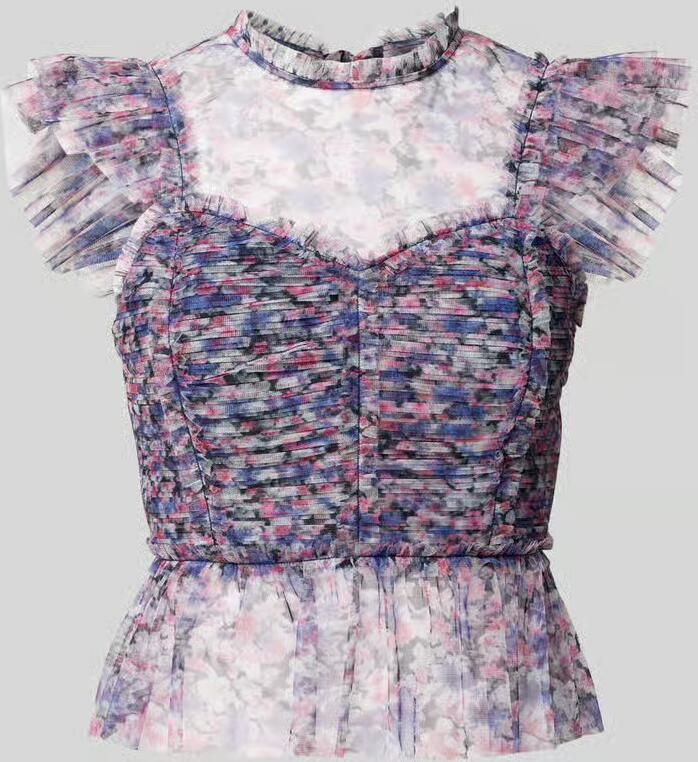 Lipsy Slim fit blousetop met smokdetails - Foto 2