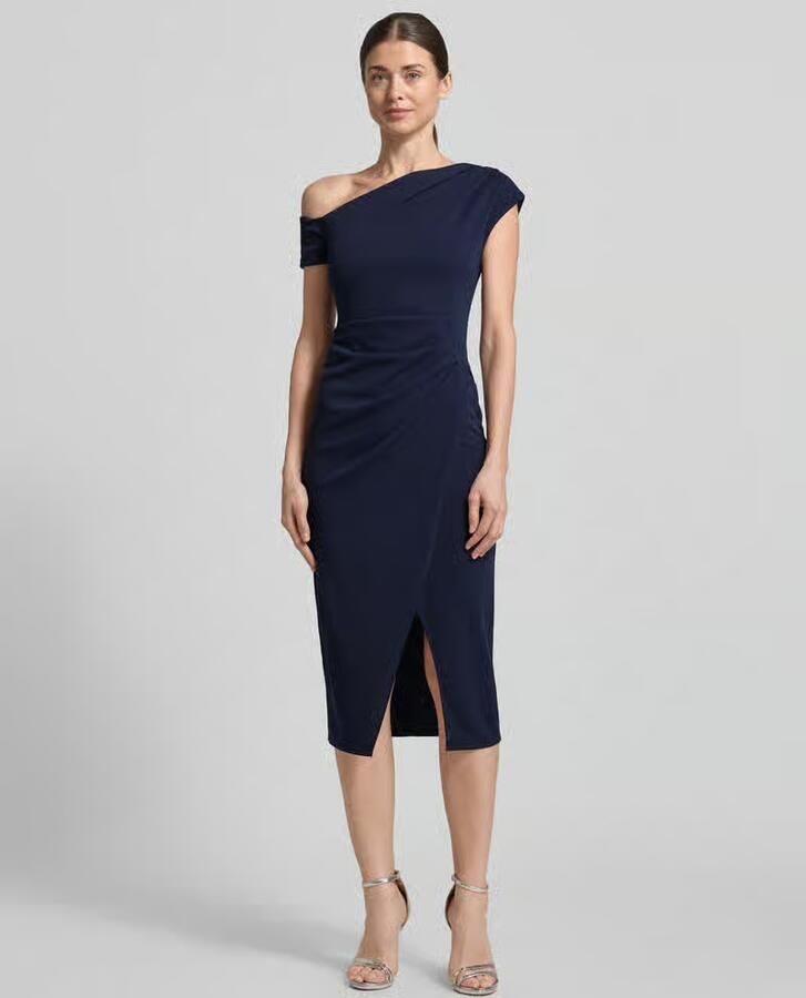 Lipsy Slim fit jurk in asymmetrisch design - Foto 2