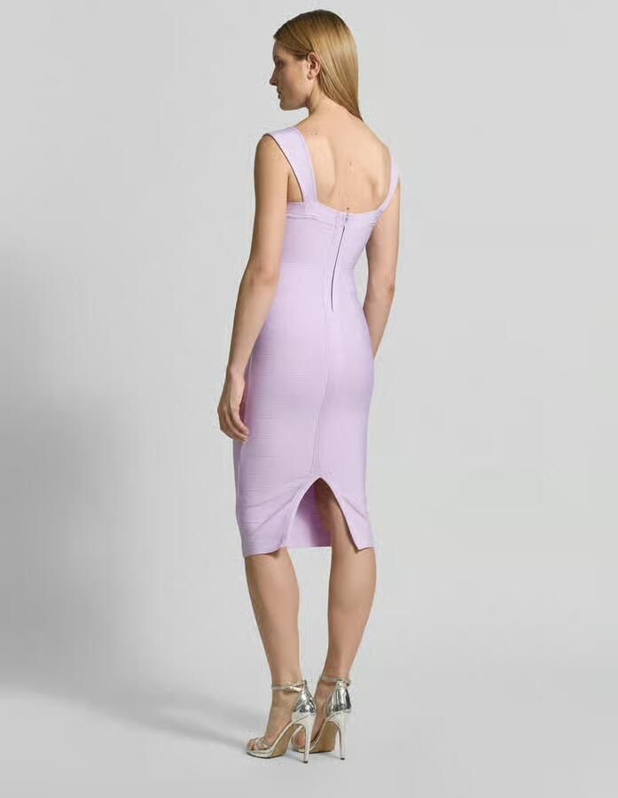 Lipsy slim fit jurk met structuurpatroon - Foto 5