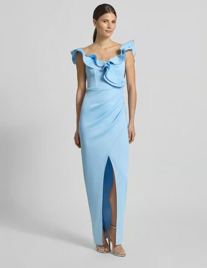 Lipsy slim fit maxi-jurk met loopsplit - Foto 2