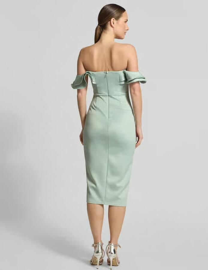 Lipsy slim fit midi-jurk met loopsplit - Foto 3