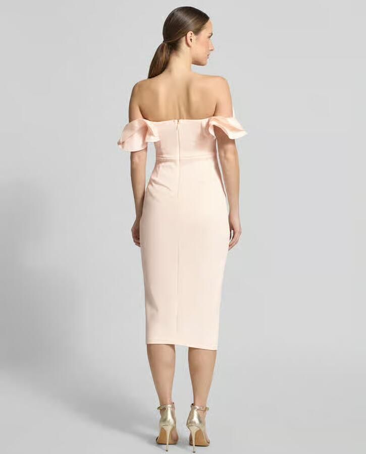 Lipsy slim fit midi-jurk met loopsplit - Foto 2