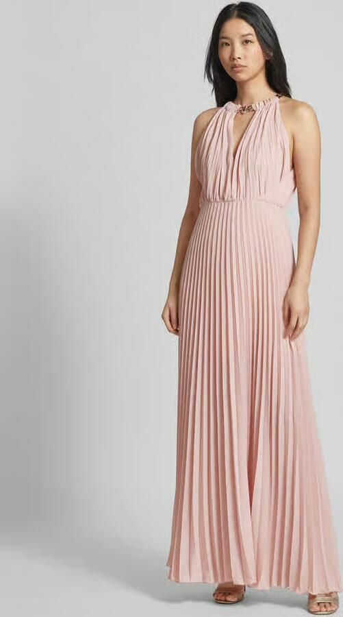 Liu Jo Geplooide Jurk Slim Fit Pink Dames - Foto 2