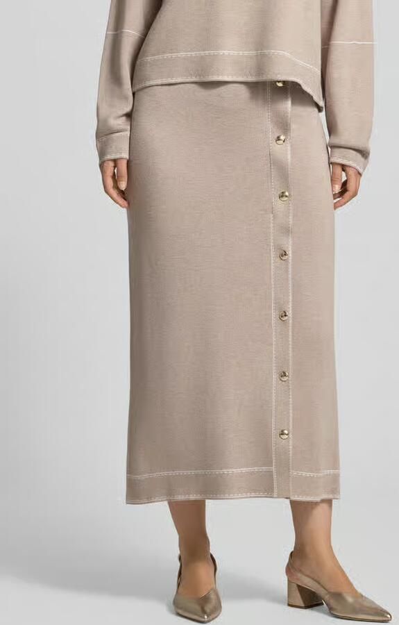 Liu Jo Sport Midirok van viscosemix met zijde-aandeel model 'Gonna Maglia' - Foto 2