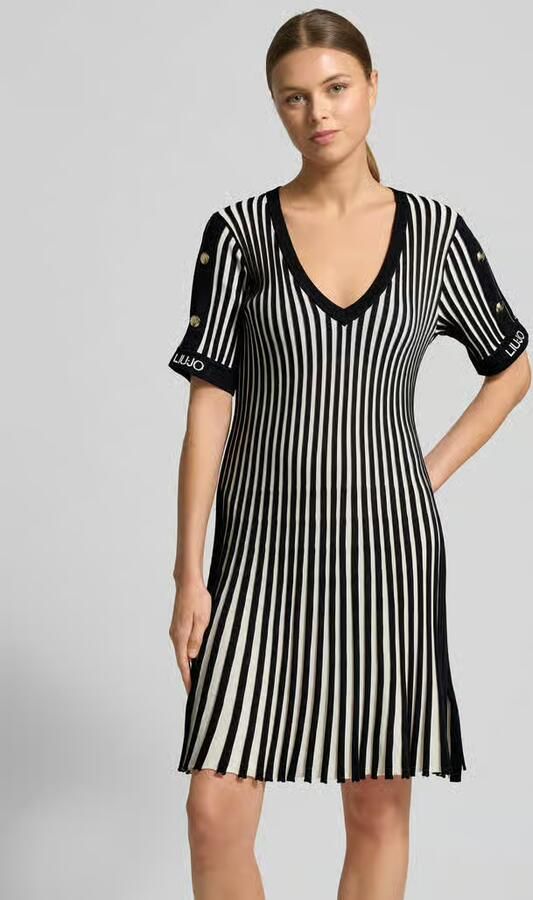 Liu Jo Sport Mini-jurk met geribde boorden - Foto 3
