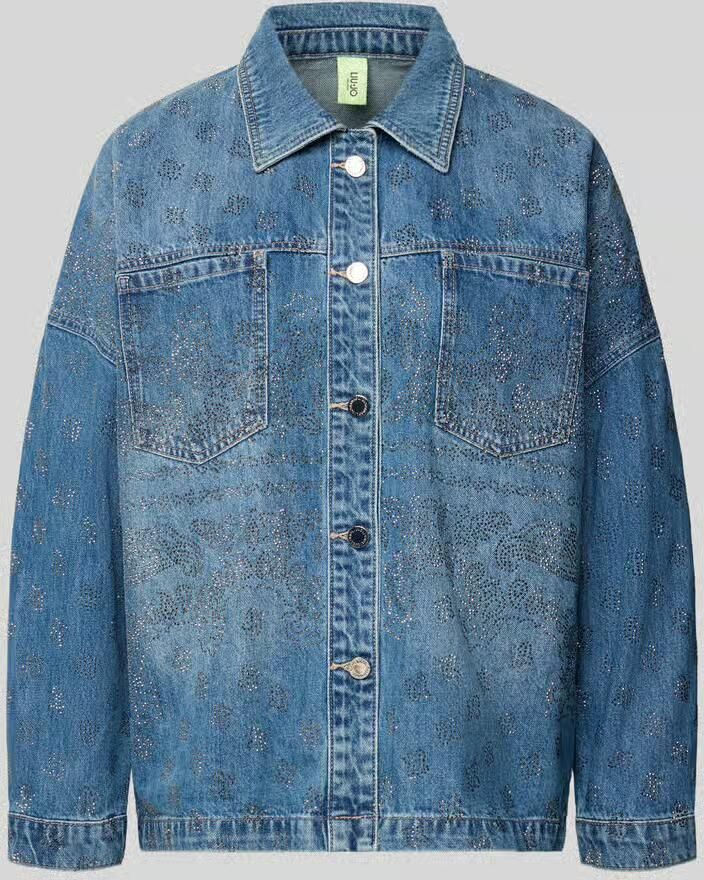 Liu Jo Sport relaxed fit jeansblouse van pure katoen model 'CAMICIA'