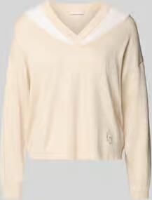 Liu Jo Sport Relaxed Fit trui van viscosemix in brei-look