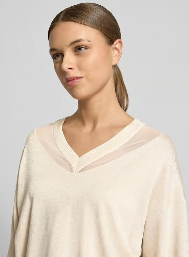 LIU JO SPORT Relaxed fit pullover van viscosemix in gebreide look - Foto 2