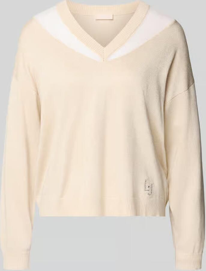 LIU JO SPORT Relaxed fit pullover van viscosemix in gebreide look