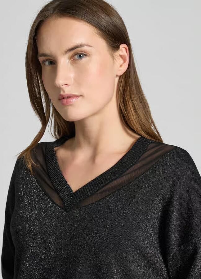 LIU JO SPORT Relaxed fit pullover van viscosemix in gebreide look - Foto 2