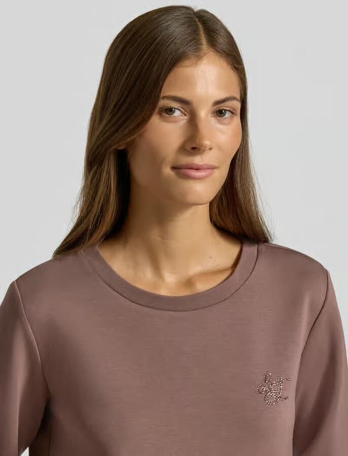 Liu Jo Sport relaxed fit sweatshirt van viscosemix model 'Felpa'