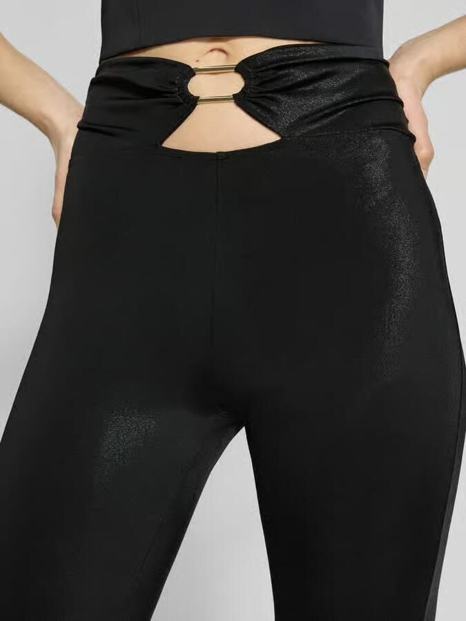 LIU JO SPORT Slim fit legging met plooien - Foto 2