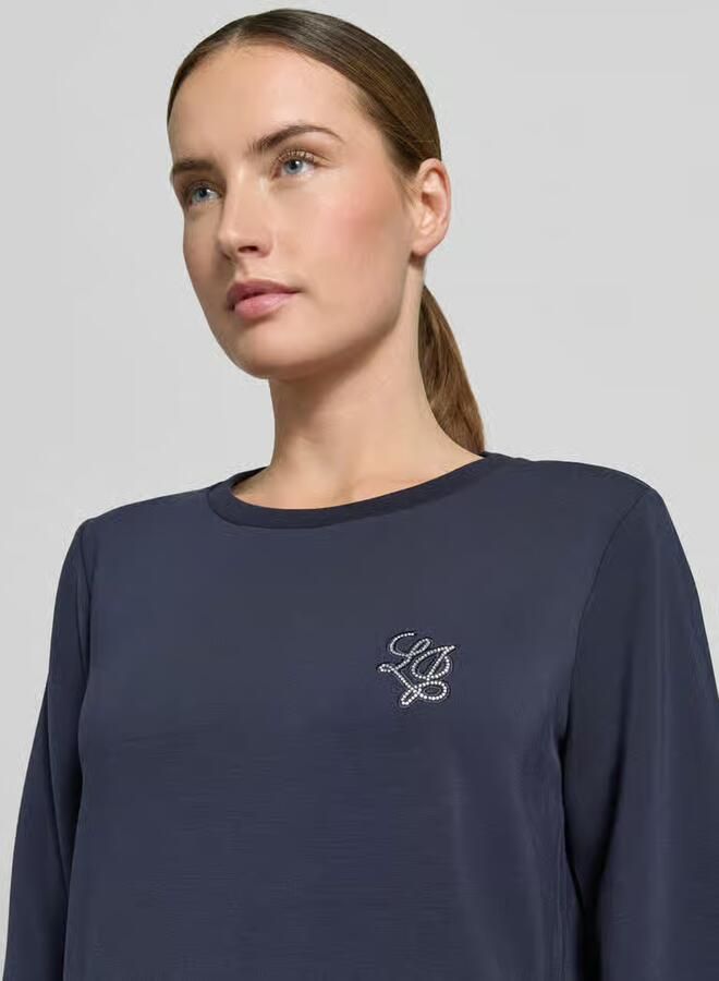 Liu Jo Sport sweatshirt van modalmix met ronde hals