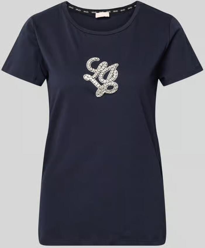 Liu Jo Sport T-shirt met ronde hals en met strass-steentjes - Foto 2