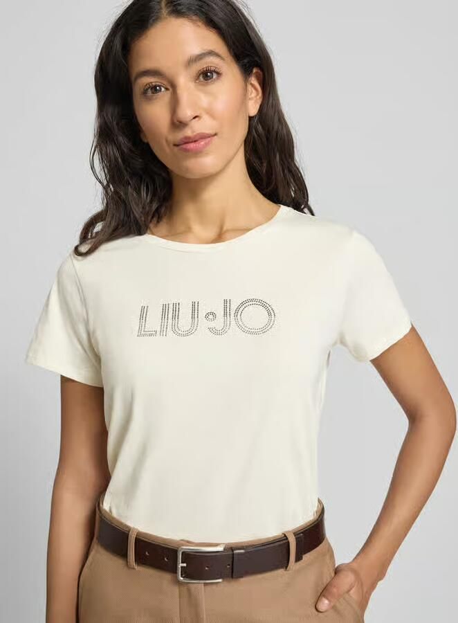 LIU JO SPORT T-shirt met ronde hals en siersteentjes - Foto 2