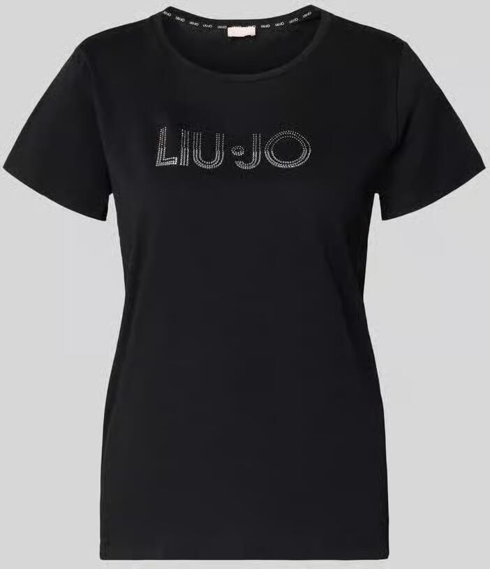 LIU JO SPORT T-shirt met ronde hals en siersteentjes