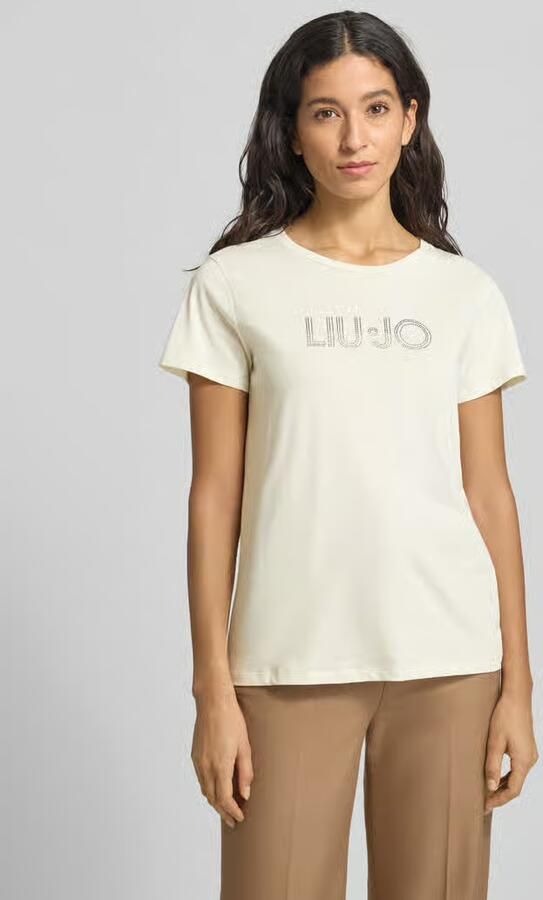 Liu Jo Sport T-shirt met ronde hals en siersteentjes - Foto 4