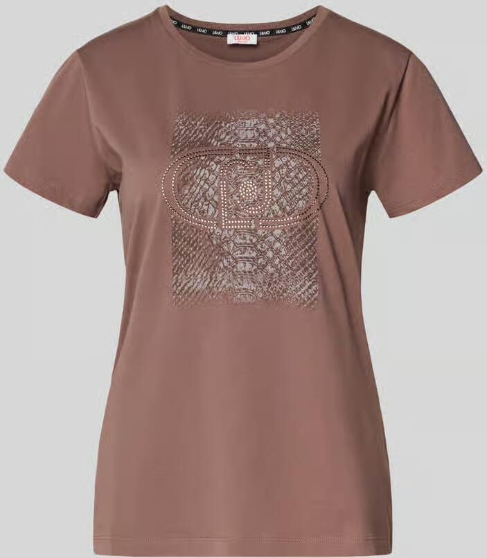 Liu Jo Sport T-shirt met strass-steentjes