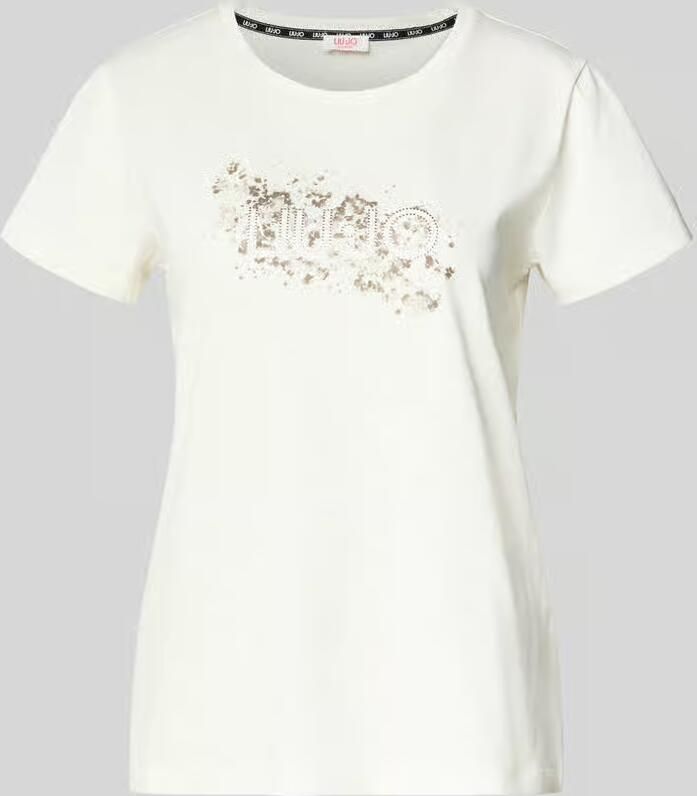 Liu Jo Sport T-shirt met strass-steentjes