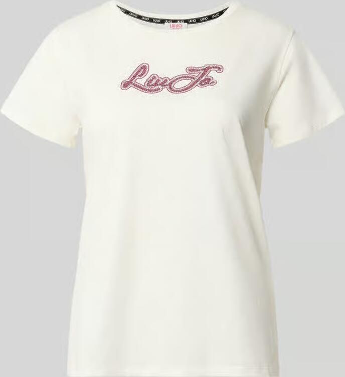 Liu Jo Sport T-shirt met strass-steentjes