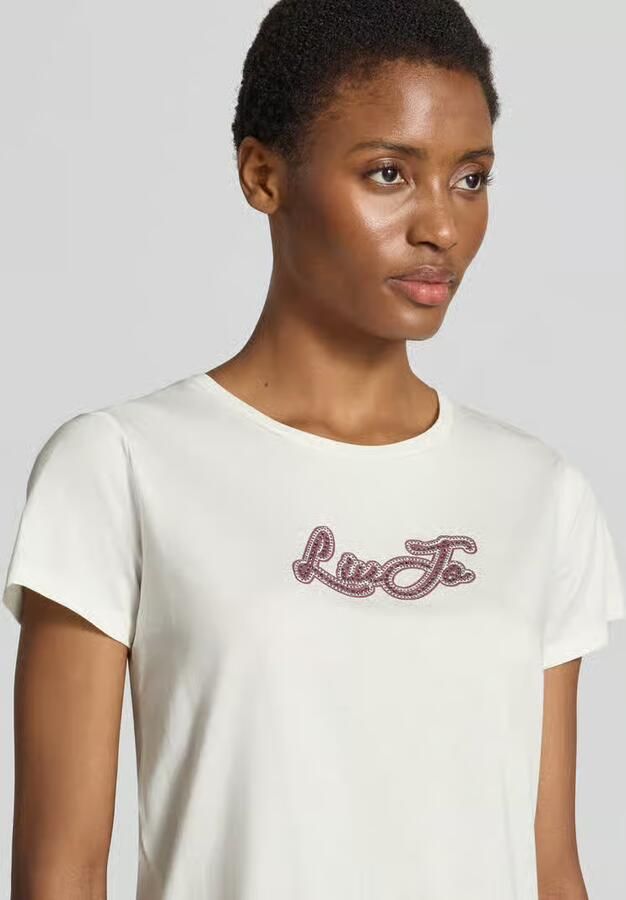 Liu Jo Sport T-shirt met strass-steentjes
