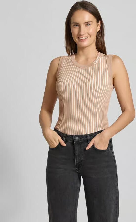 Liu Jo Sport Tricottop van viscosemix met sierknopen - Foto 2