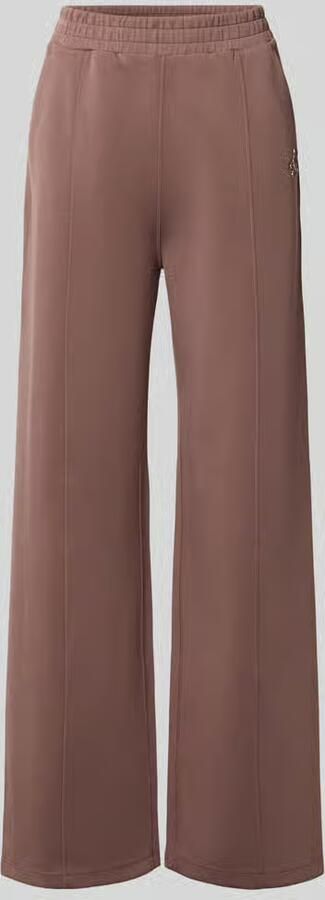Liu Jo Sport Wide fit broek van viscosemix met elastische band