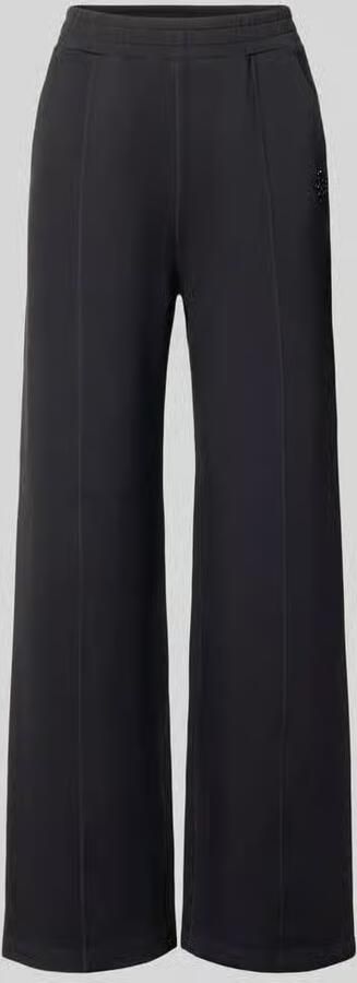 Liu Jo Sport Wide fit broek van viscosemix met elastische band