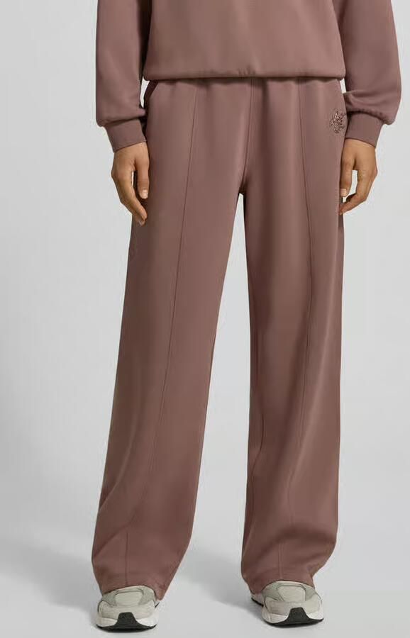 Liu Jo Sport Wide fit broek van viscosemix met elastische band - Foto 3