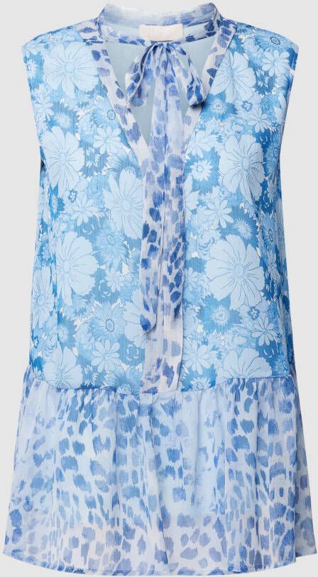 Liu Jo White Blouse met all-over bloemenprint