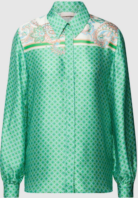 Liu Jo White Blouse met all-over motief