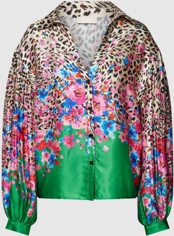 Liu Jo White Blouse met all-over motief