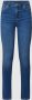 Liu Jo Hoge Taille Skinny Jeans met Gebruikt Effect Blauw Dames - Thumbnail 2