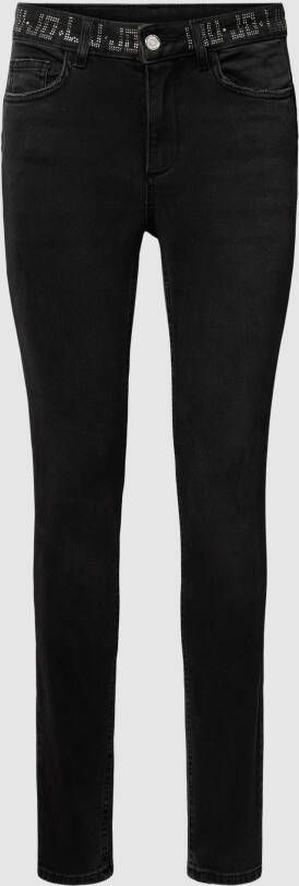 Liu Jo White Jeans met strass-steentjes model 'DIVINE'