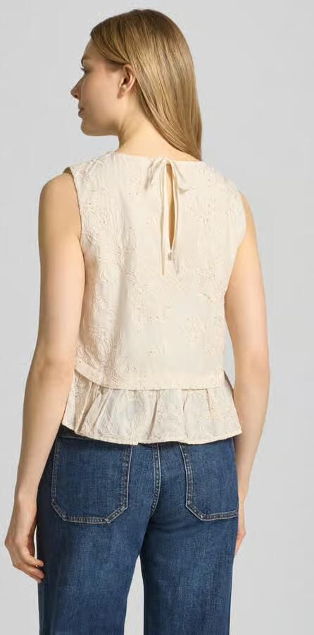 Liu Jo White Blousetop van katoen met stitchings