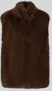 Liu Jo White Bodywarmer van imitatiebont model 'Gilet'