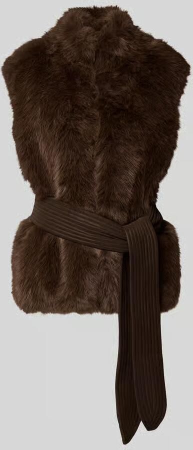 Liu Jo White Bodywarmer van imitatiebont model 'Gilet' - Foto 3