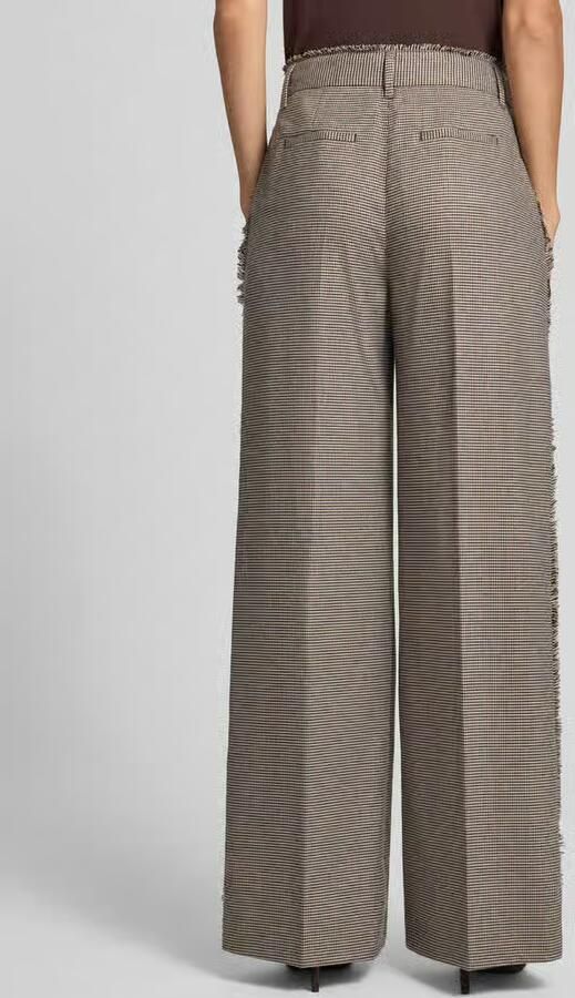 Liu Jo White Broek met persplooien en franjes - Foto 3