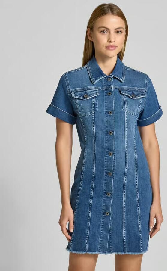 Liu Jo White Denimjurk met franjeszoom en knoopsluiting - Foto 2