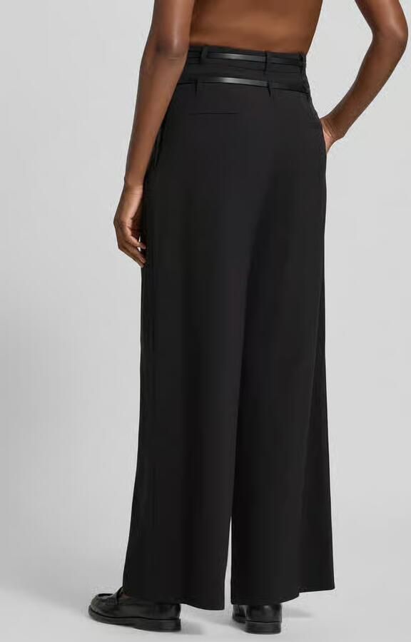 Liu Jo White flared fit broek met viscose model 'FLANELLA' - Foto 2