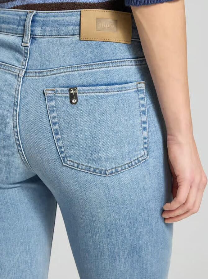 Liu Jo White Flared fit Jeans in 5-pocketmodel Model 'Fly'